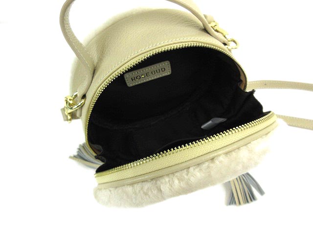 ローズバッド 17AW 美品 ムートン ファー サークル ハンド ショルダー 