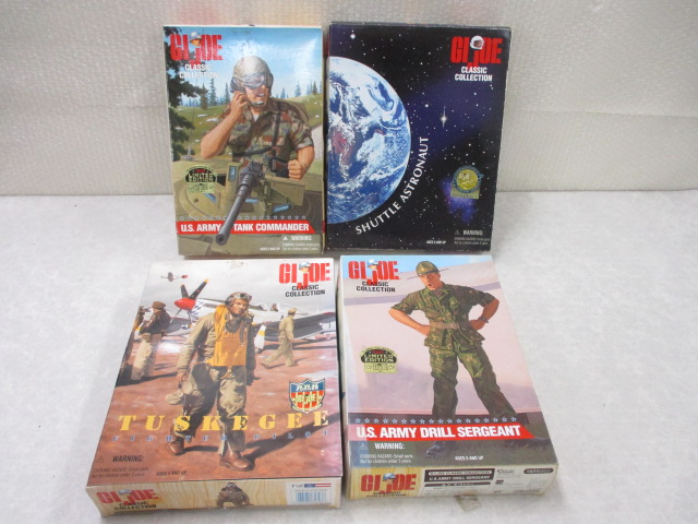 G.I.ジョー TUSKEGEE パイロット，アメリカ陸軍ドリル軍曹，タンクコマンダー，宇宙飛行士 セット
