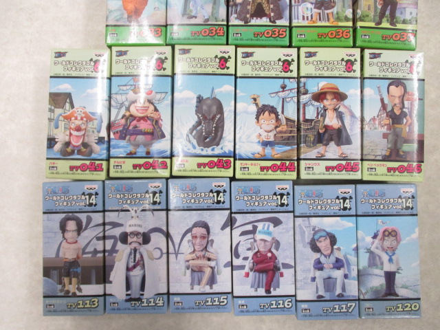 未開封 ONE PIECE ワールドコレクタブル Vol.3，4，5，6，14 海軍 赤猿，青