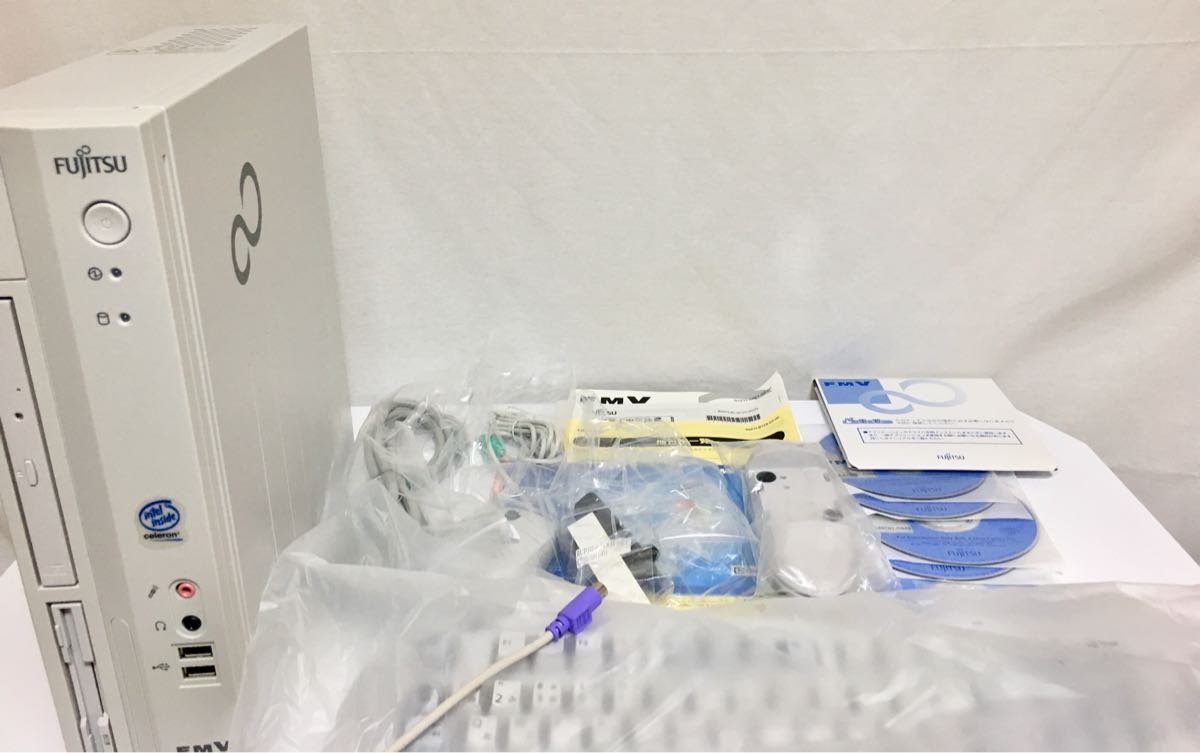 5. 富士通 FUJITSU 省スペース型 FMV-C610 FMVC10C1A1 WindowsXP Cel 2.3GHZ 【未使用品】