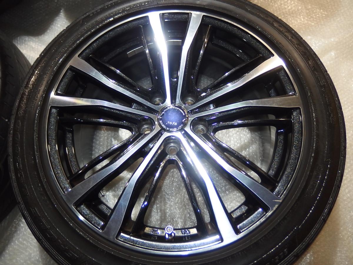 Warwic Noble18インチアルミホイール+タイヤ付き4本 235/50R18 18x8j+45 5H-114.3 アルファード/ヴェルファイア等に