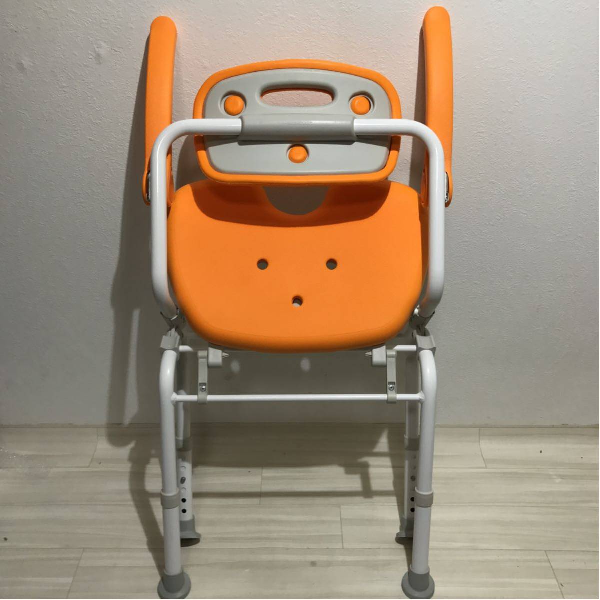美品 Panasonic シャワーチェア PN-L 41621D オレンジ ☆パナソニック Panasonic PN-L41621☆介護用☆シャワーチェアー