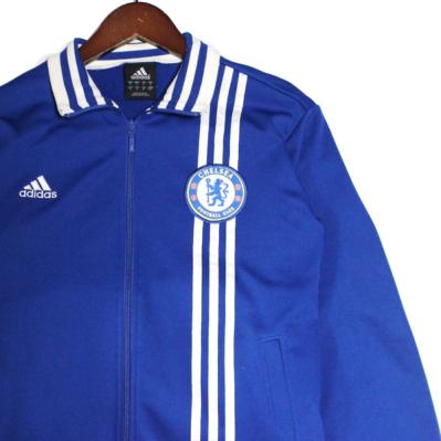 限定SALE，大人気 モデル adidas アディダス チェルシーFC サッカー トラックジャケット トラックトップ ジャージ ロゴ ブルー ホワイト 青 白 Mサイズ(ジャンパー、ブルゾン)｜売買されたオークション情報、yaho 男性用