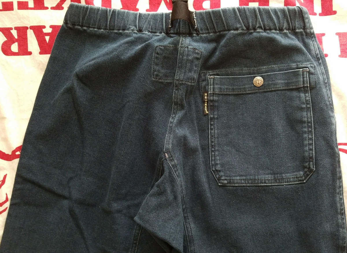 試着のみ☆ハリウッドランチマーケット ストレッチデニムクライミングパンツ Sサイズ