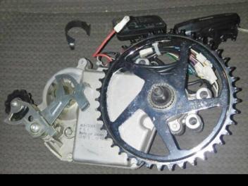 Panasonic 電動アシスト自転車 オフタイム 2014年式 フロントWセンサータイプから取り外した、モーター等一式 ★モーター動作確認済