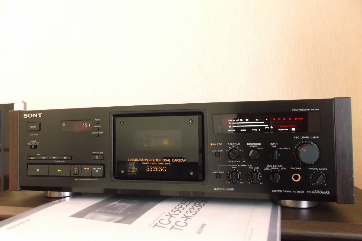 【1年間保証】美品/程度極上 SONY TC-K333ESG 取説付 メンテ済