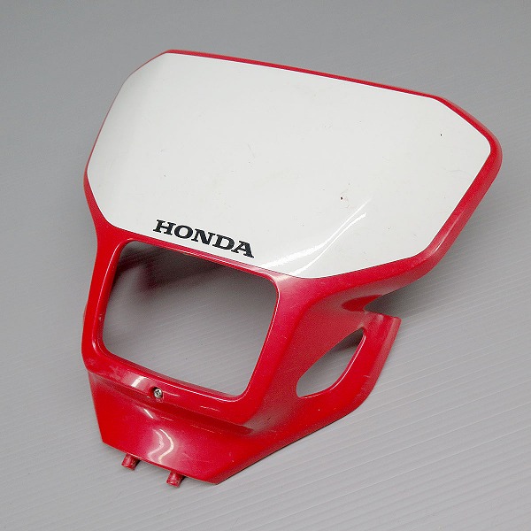 HONDA XR250ヘッドライトカウル 赤/白 XR250 (MD30) 純正 ヘッドライトカウル ゼッケンプレート 171011BW0146