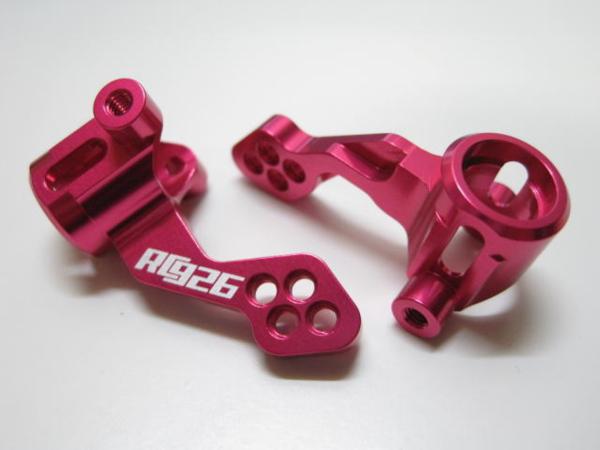 RC926 ヨコモ ドリフトパッケージ ドリパケ ステアリング ブロック Type-3 ピンク ナックル キレ角アップ アッカーマン 四駆 AWD KN-DP38PI