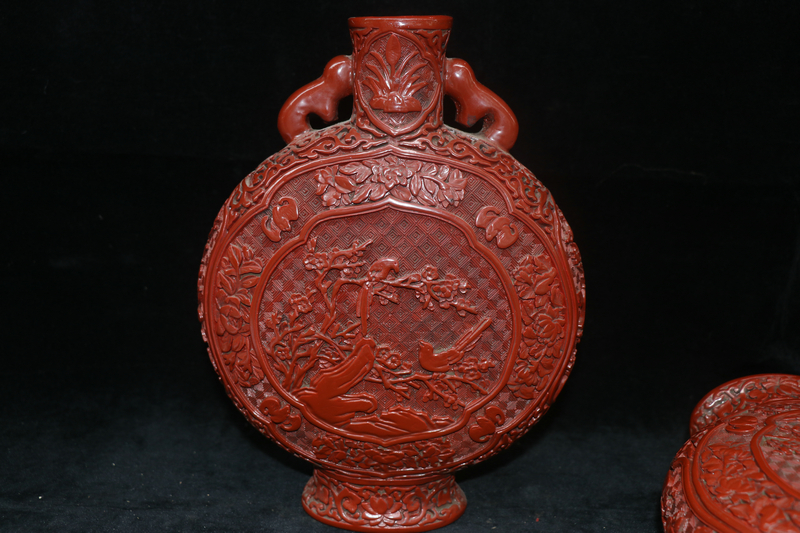 花瓶 花器 | 中国美術 花鳥図 貨幣博物館 錦光山造花鳥鶏紋花瓶