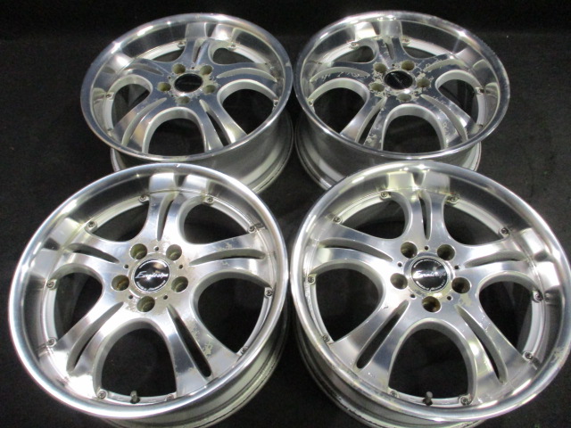 マナレイ Euro design 18×7.5J +48 PCD114.3 5穴 4本セット ヴォクシー 売切!!