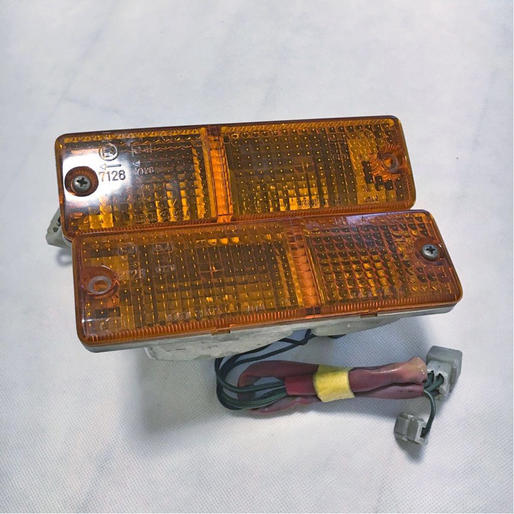 ◇S130Z フロントバンパーウインカー 後期◇ GS130 HS130 当時物 純正