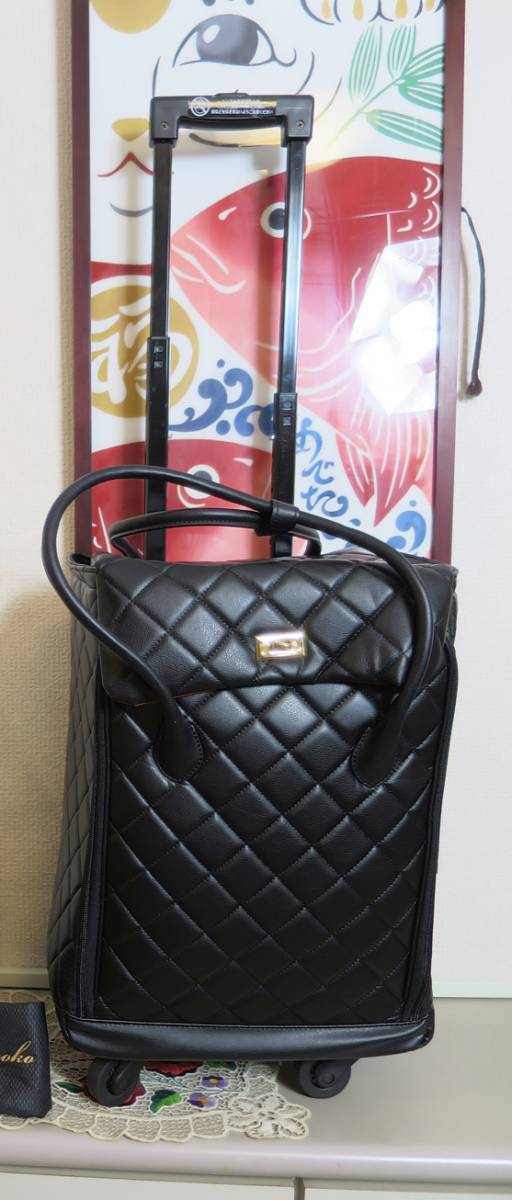 ☆バック2番 マダムヒロコ キャリーバッグ 黒 2回使用 超美品 マダム 