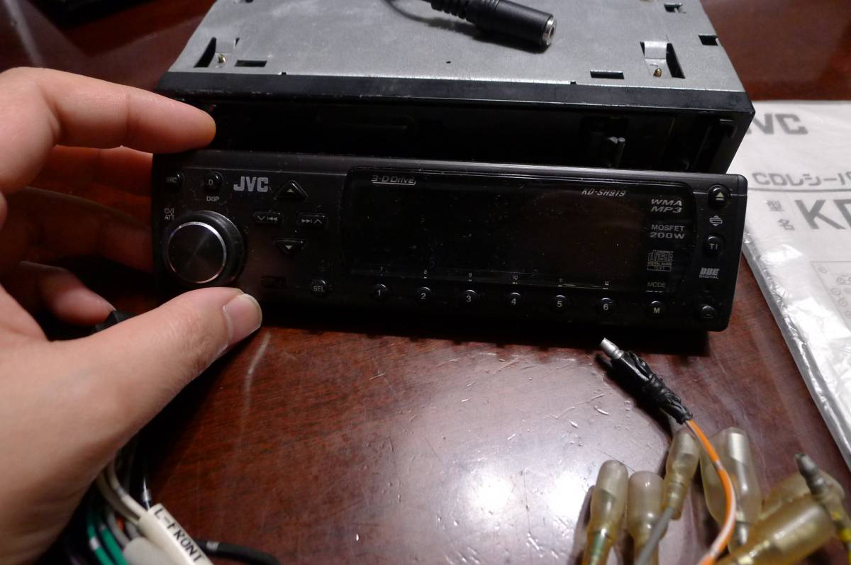 現在希少品 JVC CDレシーバーユニット KD-SH919/B ブラック JVC KD