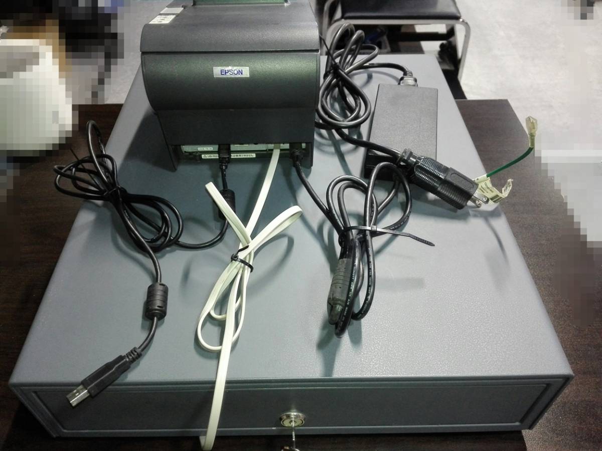 EPSON（エプソン）キャッシュドロア【DMA-48ED3】＆サーマルレシート
