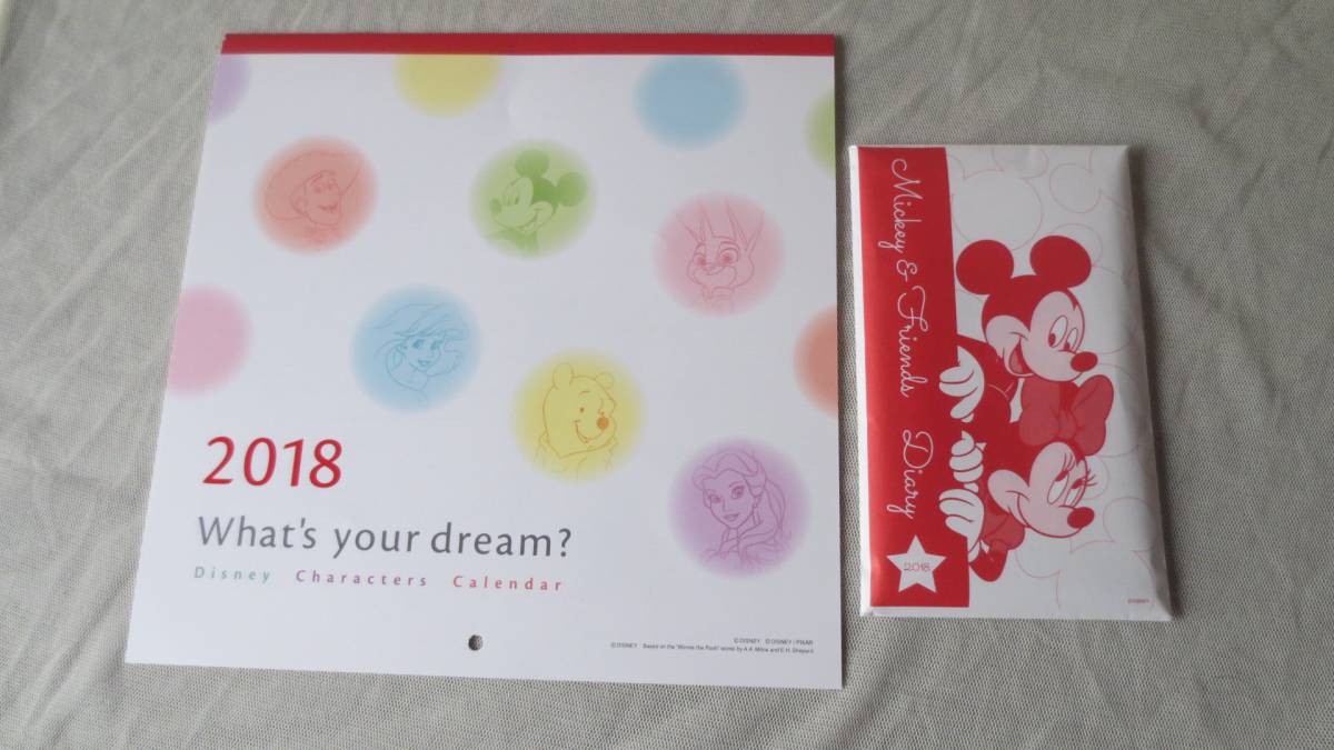 非売品 三菱東京ufj銀行 18年ミッキー ミニー手帳 ディズニー壁掛けカレンダー セット ディズニー 売買されたオークション情報 Yahooの商品情報をアーカイブ公開 オークファン Aucfan Com