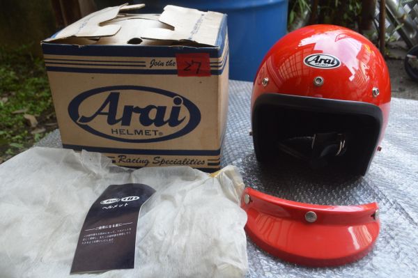 当時物 新品 Lサイズ ARAI アライ S70 27（検 J-FORCE ジェーホース RAM ラム) XR KDX IT PE KL DT CR XL MT KDX TS ハスラー