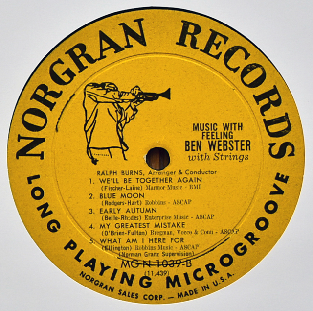 □激レア□美盤オリジナル□BEN WEBSTER□KING OF TENORS□