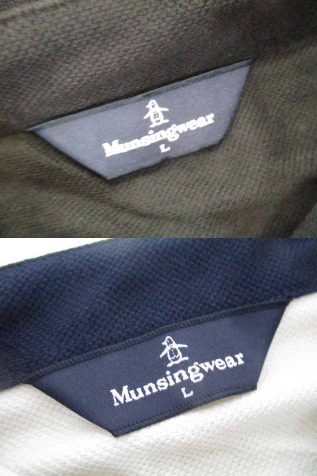 マンシングウェア ペンギン Munsingwear バイ by BY チェック柄 penguin Penguin dショッピング コットン ポロシャツ 長袖 |マンシングウェア 60s T