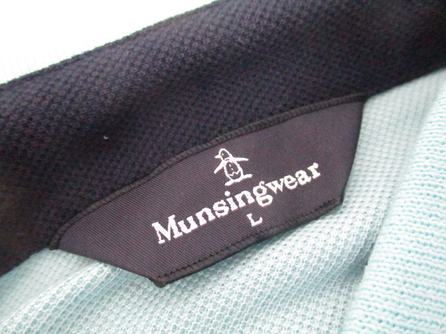 マンシングウェア ペンギン Munsingwear バイ by BY チェック柄 penguin Penguin dショッピング コットン ポロシャツ 長袖 |マンシングウェア 60s T