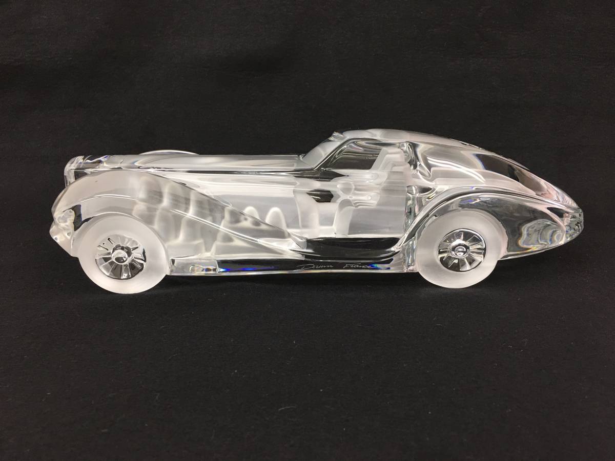 【希少品】daum ブガッティ 20，000値下げ・稀少！アンティーク Daum Crystal Car Bugatti Coupe