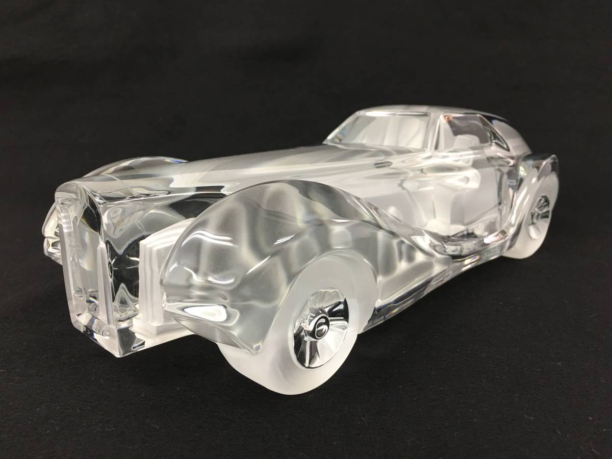 20，000値下げ・稀少！アンティーク Daum Crystal Car Bugatti Coupe