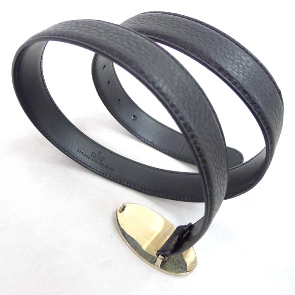 極美品*希少*グッチ*ホースビット柄*バックル*レザー*