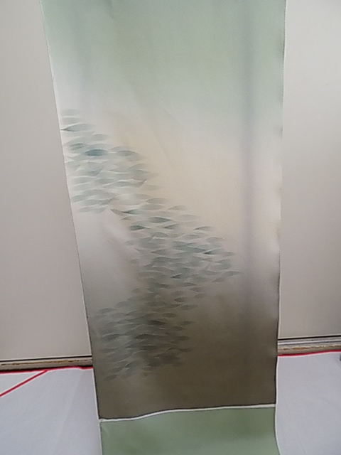 ★流れ品★　付け下げ着尺（版画染）伊と幸