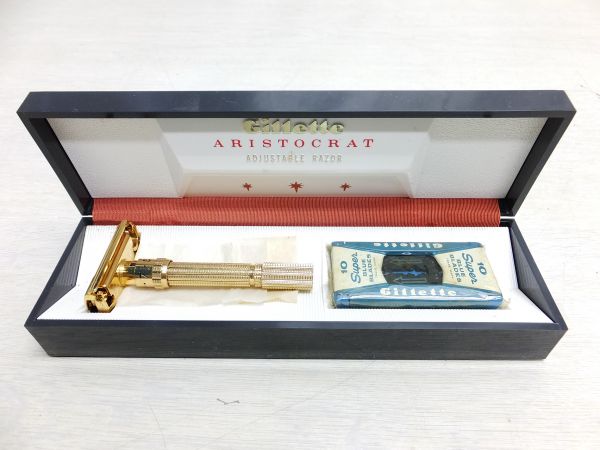 Gillette - ARISTOCRAT 髭剃り ジレット ヴィンテージ カミソリ