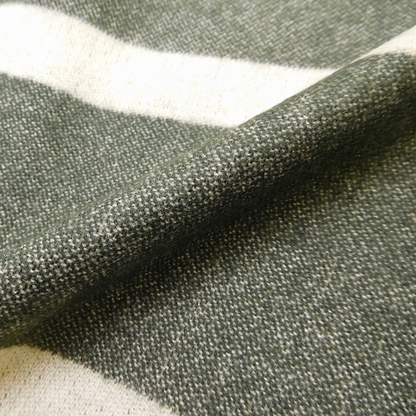 ■スコットランド製Johnstons使用 新品 J.PRESS YORK STREET Jプレス ジェイプレス ジョンストンズ ウール100％ マフラー ストール 緑系