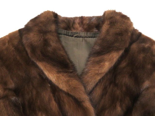 極美品▽MINK ミンク 裾絞りデザイン 本毛皮ブルゾン/ジャケット 