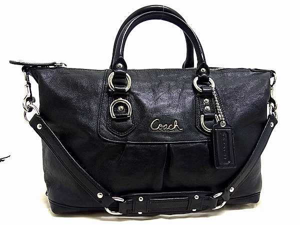 得価，定番人気 1円 極 COACH コーチ ロゴ レザー ハンドバッグ ショルダーバッグ 2WAY ブラック H417R(その他)｜売買されたオークション情報、yahooの商品情報をアーカイブ公開 - オークファン かばん、バッグ
