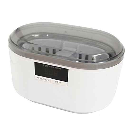 ★新品★　本格派　メガネ　も　入る　超音波洗浄器　スーパーソニックライト　（　時計　・　ジュエリー　・　入れ歯　などに）　ＭＥＨ・