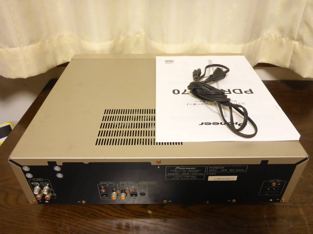 Pioneer PDR-WD70 パイオニア pioneer CDレコーダー Yahoo 3枚CDマルチ 