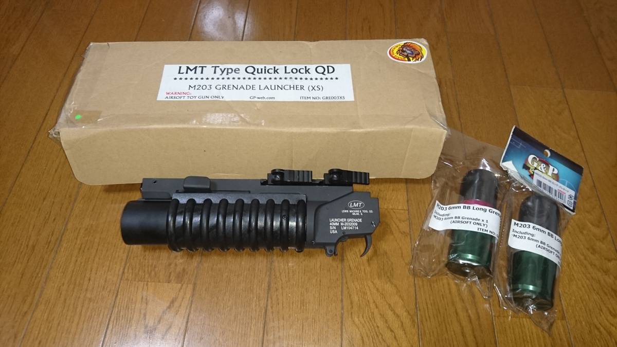 Ｇ＆Ｐ　グレネードランチャー　40mmガスカートリッジ ×2付き