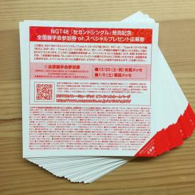 送料無料 NGT48 世界はどこまで青空なのか？ 全国握手券 20枚セット