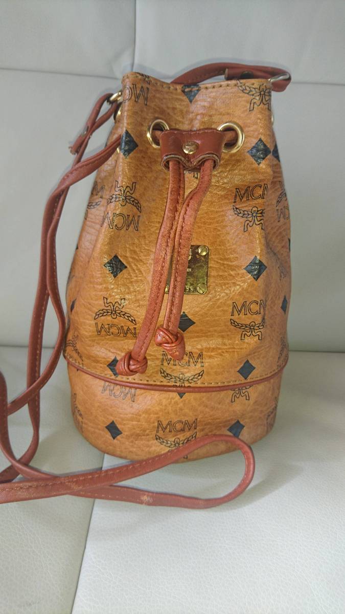 MCM 巾着 ショルダーバッグ