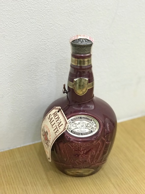 古酒 スコッチウイスキー ROYAL SALUTE ロイヤルサルート 21年 陶器 袋