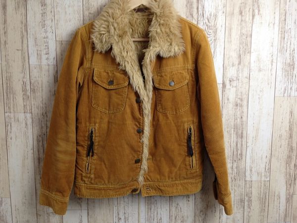 3039☆ジャーナルスタンダード 裏地ファーコーデュロイジャケット 茶系 M