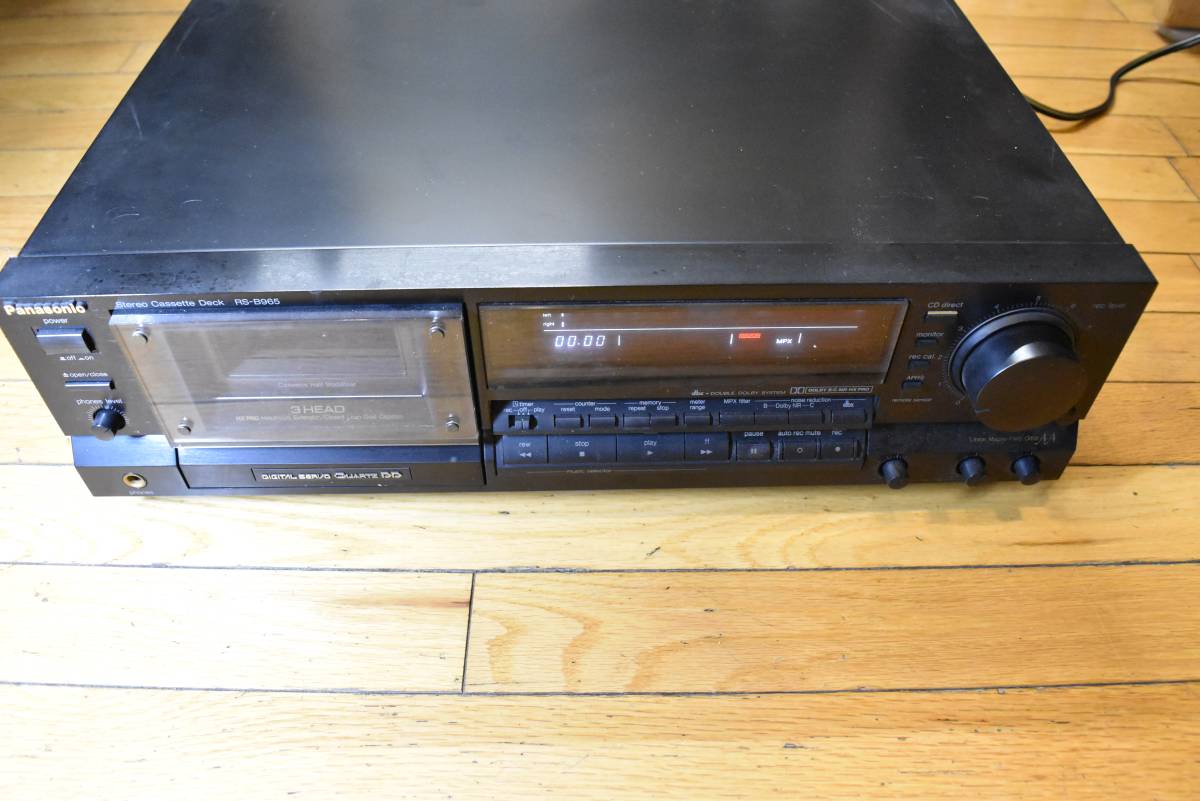 Panasonic パナソニック RS-B965 ステレオカセットデッキ ブラック系