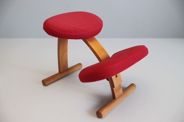 【美品】Rybo バランスイージー 姿勢矯正チェア カバー付 ノルウェー製 RYBO リボ社 Balans EASY バランス チェア イージー 専用カバー付き