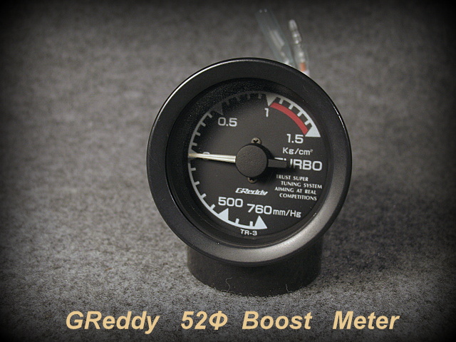 【当時物！新品未開封品！黒メーター】トラスト ブースト計 Greddy 希少 TRUST トラスト ブースト計 メーター 機械式 GReddy 52パイ Yahoo