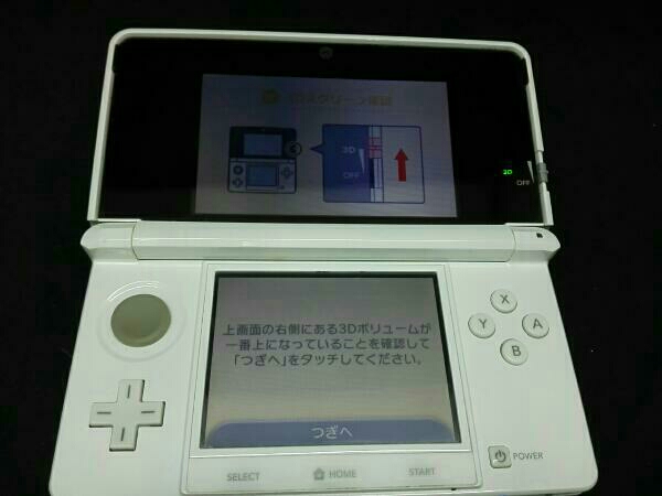 ジャンク 3DS本体 ピュアホワイト Lボタン不良