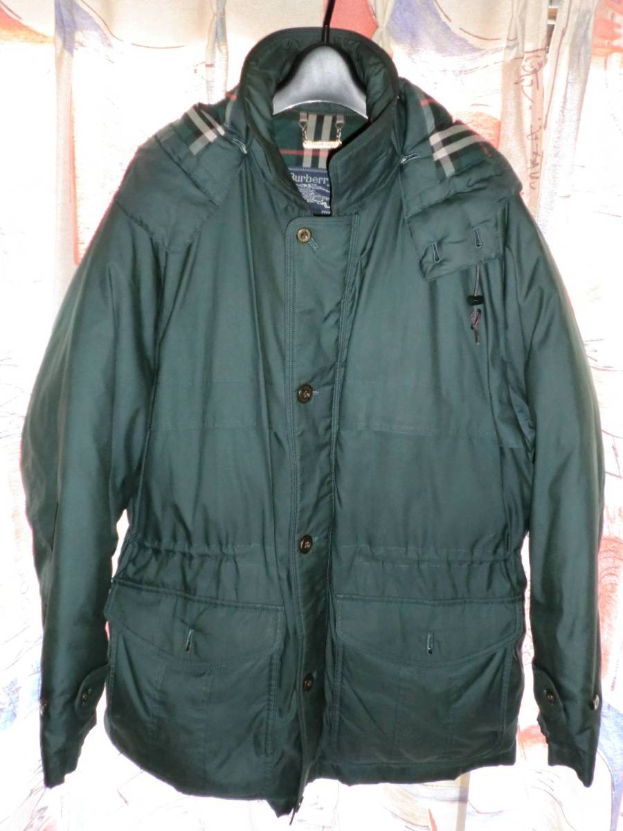 ★バーバリーズ★ダウン ジャケット ハーフコート グリーン ノバチェック Burberry`s