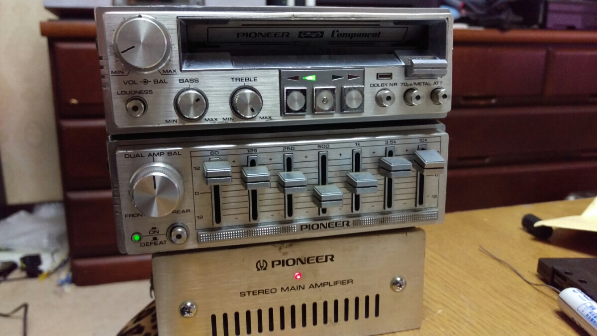 パイオニア GM-40 ロンサム PIONEER KP-707G カーステレオ pioneer
