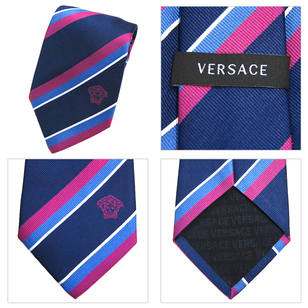 1円～VERSACE ヴェルサーチ ネクタイ 新柄 メンズ 紳士 (29) 定価18360
