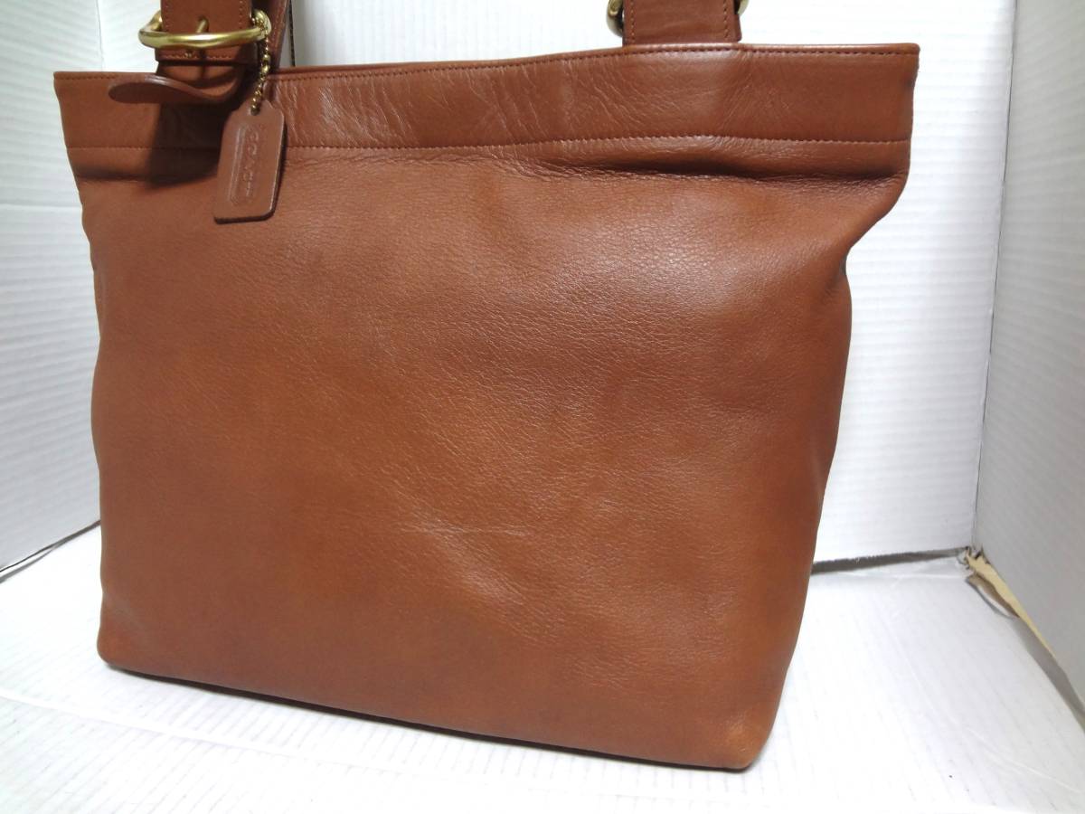 トートバッグ COACH レザー ブラウン コーチ 本革 鞄 バッグ 肩掛け