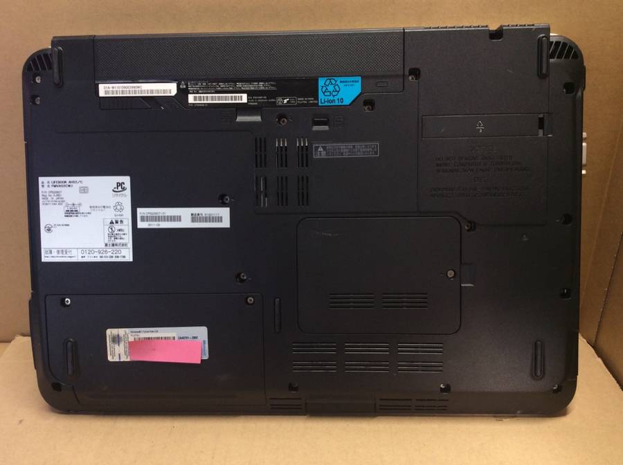 ノートPC Fujitsu LIFEBOOK AH52/C 新品SSD256GBに換装