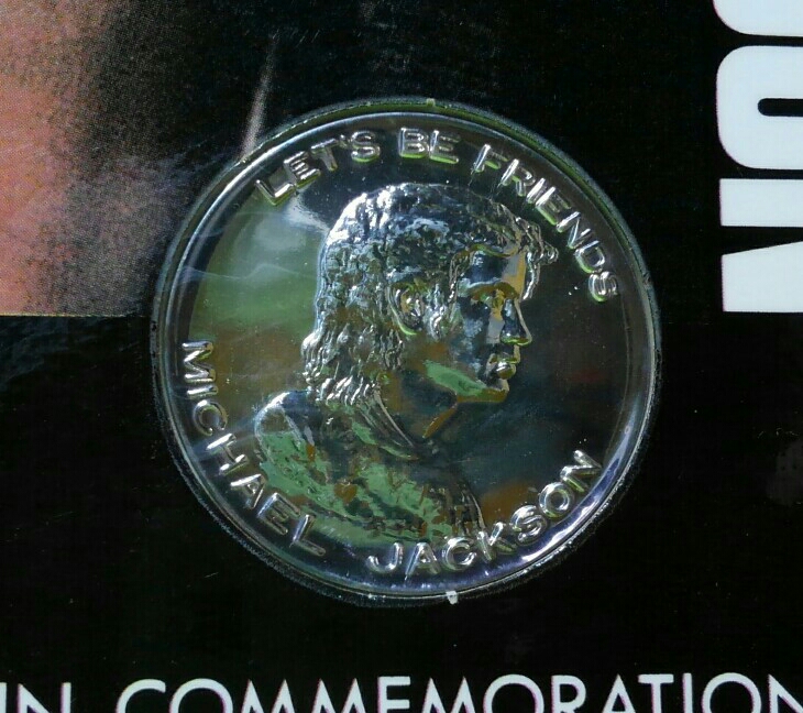 Michael Jackson　宣伝用リーフレット（1988年来日記念メダル用） お買い得特売 マイケル・ジャクソン 1887~88 訪日記念メダル18K