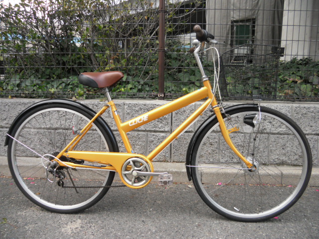 中古」ブリヂストン アンジェリーノ 子供乗せ ママチャリ ブラウン