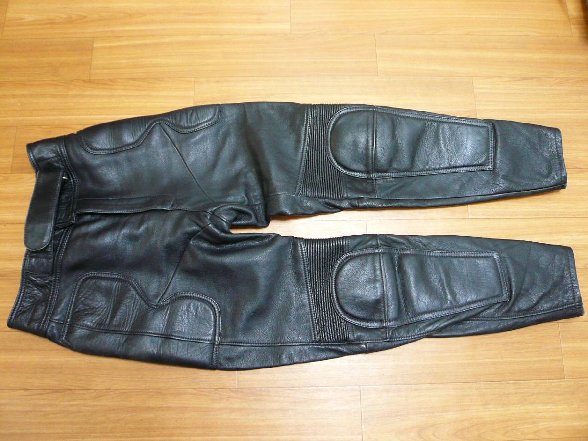 XXL 3L NANKAI ナンカイ レザーパンツ メンズ ブラック LLL 革パン　本革 牛革　ビッグサイズ